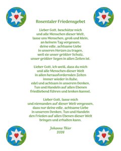 Rosentaler Friedensgebet von Johanna Thier