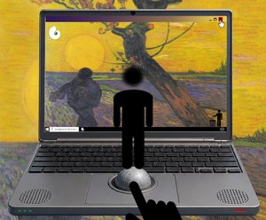 Die Begegnung von Welt und Erde (aus der Serie Windows) von Alexander Eibach