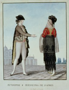 Adliger und Adlige aus Madrid, spätes 18. Jahrhundert