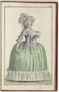 Cabinet des Modes ou les Modes Nouvelles, 1. September 1786, Pl. III von A.B. Duhamel