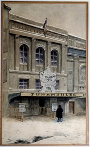 Ansicht des Théâtre des Funambules am Boulevard du Crime