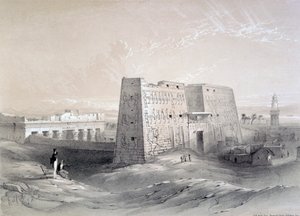Tempel von Edfu, Ägypten, 19. Jahrhundert