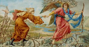 Liebe führt den Pilger nach Sir E. C. Burne-Jones, 1894 von A. Corsi Lalli