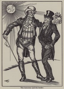 Illustration für The Essays of Elia von Charles Lamb (Lithografie) von A. Garth Jones