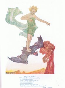 Ariels Lied (Der Sturm), aus Geschichten aus Shakespeare, veröffentlicht von Ward Lock & Co Ltd von A. Jackson
