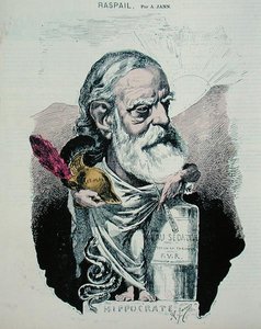 Karikatur von Francois Vincent Raspail (1794-1878) ca. 1870 von A. Jann