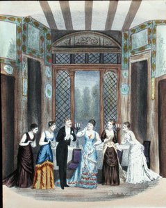 Szene aus einer Operette, ca. 1870-80