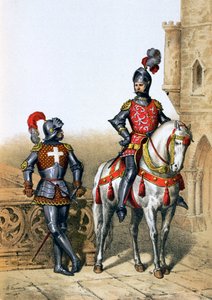 Hauptmann der Bogenschützen in Paris und ein Kavalier, 15. Jahrhundert, 1887 von A. Lemercier