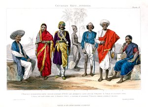 Kaukasische Rasse, Hindus, 1800-1900