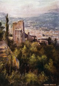 Die Alhambra, Die Zinnoberroten Türme von den Wällen von A. Trevor Haddon