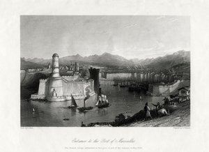 Eingang zum Hafen von Marseille, Frankreich, 1875 von A. Willmore