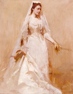 Eine Braut, ca. 1895