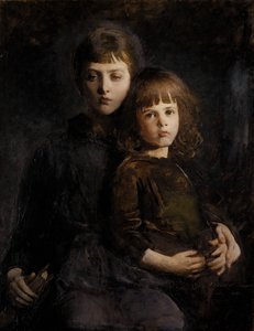Bruder und Schwester Mary und Gerald Thayer, 1889