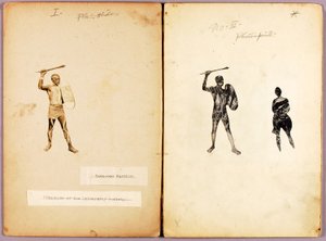 Tätowierung--Einzelner Krieger, Studienordner für das Buch Concealing Coloration in the Animal Kingdom von Abbott Handerson Thayer