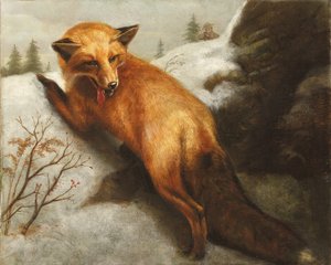 Der Rotfuchs, 1870 von Abbott Handerson Thayer