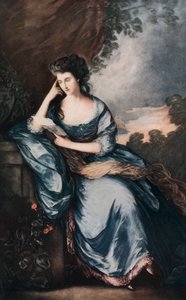 Lady Douglas im Garten, ca. 1784, 1912