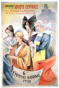Plakatwerbung für den sechsten Nationalen Kredit