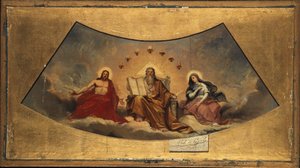 Der Ewige Vater, Christus und die Jungfrau Maria, ca. 1838 von Abel de Pujol