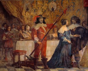 Szene aus dem Leben von Charles de Valois, Herzog von Angoulême (1573-1650) von Abraham (after) Bosse