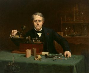Thomas Alva Edison (1847-1931) von Abraham Archibald Anderson