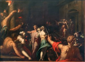 Judith zeigt das Haupt des Holofernes von Abraham Bloemaert