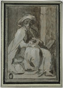 Der heilige Johannes von Lykopolis von Abraham Bloemaert