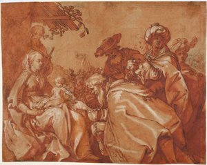 Die Anbetung der Könige, 1624 von Abraham Bloemaert
