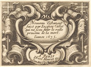 Frontispiz für Callots "Das Neue Testament" von Abraham Bosse