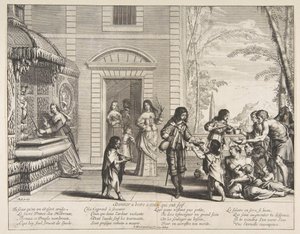 Den Durstigen zu trinken geben von Abraham Bosse