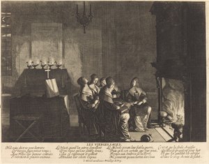 Die klugen Jungfrauen, Kein vergebliches Objekt... von Abraham Bosse
