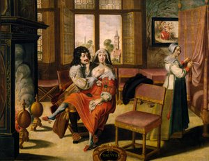 Tastsinn, ca. 1635, von Abraham Bosse (1604-1676), nach einem Gemälde aus einer Serie von 5 von unbekanntem Künstler, Frankreich von Abraham Bosse
