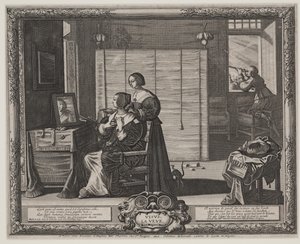 Sicht (La Veue), c.1635-38 von Abraham Bosse