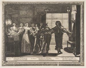 Die Braut nach Hause gebracht La Mariée reconduite chez elle von Abraham Bosse