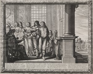 Der verlorene Sohn: Ankleiden für das Fest von Abraham Bosse