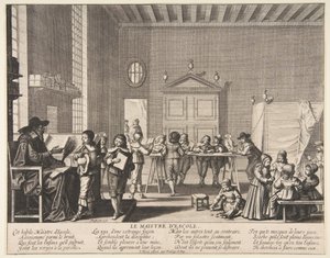 Der Schulmeister, ca. 1635-38 von Abraham Bosse