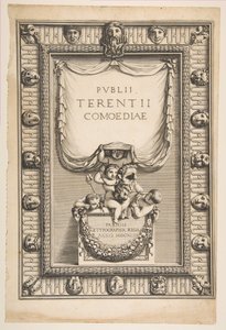 Titelseite: Komödien von Terence Publii Terentii Comoediae, 1642 von Abraham Bosse