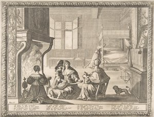 Besuch der Amme, 1633 von Abraham Bosse