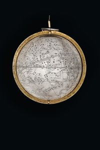 Zwei außergewöhnliche terrestrische und himmlische Globen, unterstützt von Herkules und Atlas, Augsburg, 1697-99 von Abraham Drentwett