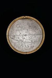 Zwei außergewöhnliche terrestrische und himmlische Globen, getragen von Herkules und Atlas, Augsburg von Abraham Drentwett