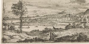 Landschaft mit Fluss
