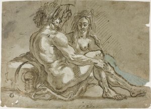 Flussgott und eine Nymphe von Abraham Janssens