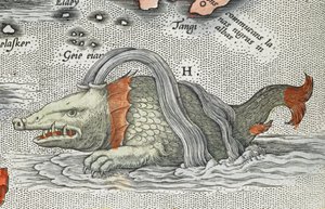 (Detail) eines Seeungeheuers, aus 