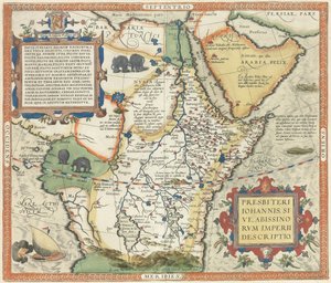 Karte von Afrika und der Arabischen Halbinsel