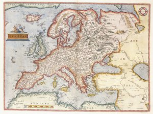 Karte von Europa von Abraham Ortelius
