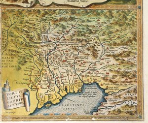Karte der Region Friaul-Julisch Venetien aus Theatrum Orbis Terrarum von Abraham Ortelius