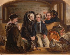 Zweite Klasse - Der Abschied. So trennen wir uns reich an Trauer, arm im Abschied, 1855 von Abraham Solomon