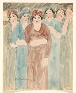 Stehende Frauen von Abraham Walkowitz