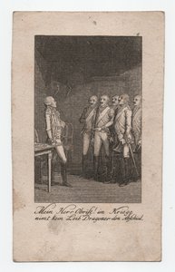 Mein Herr Obrist!, ca. 1795 (Gravur)