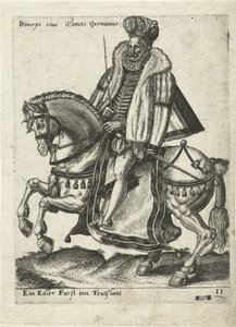 Deutscher Herrscher zu Pferd