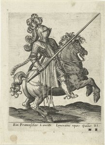 Französischer Lanzenreiter von Abraham de Bruyn (attributed to)